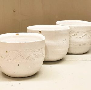 Hand-thrown hot chocolate bowl